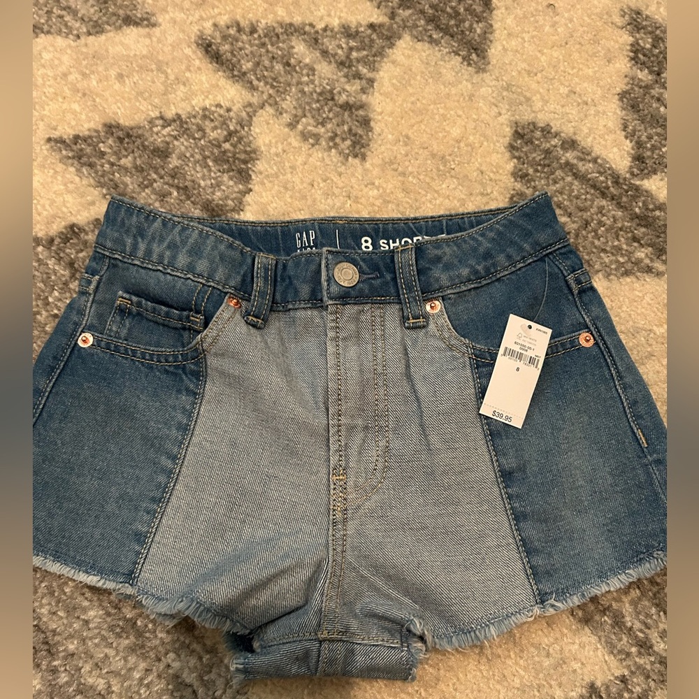 GAP Kids girls two-tone Shortie High Rise Shorts NWT
